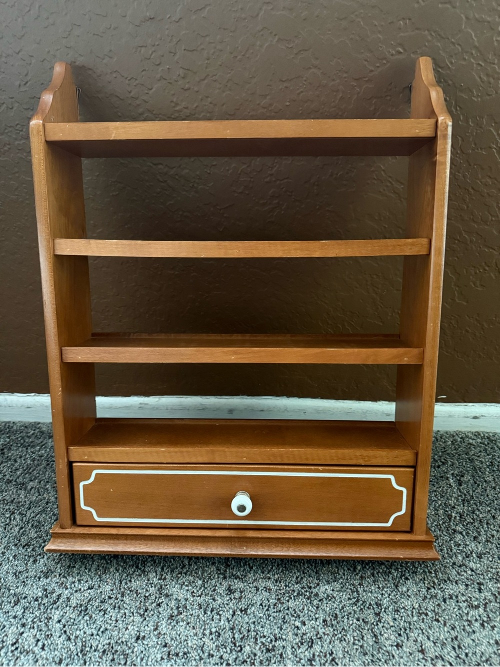 Vintage Original 1989 Lenox spice village shelf W/ drawer( missing top)